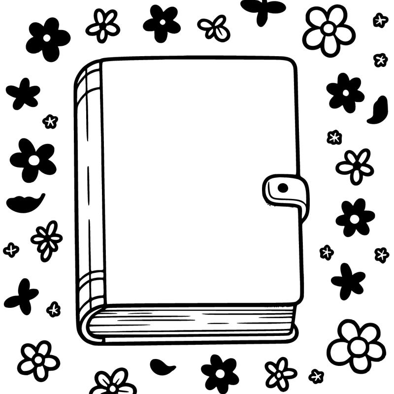 book with empty front cover