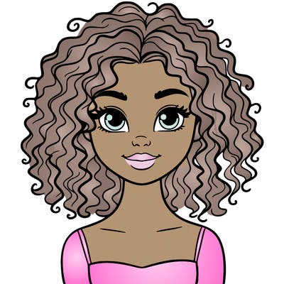 woman with curly hair