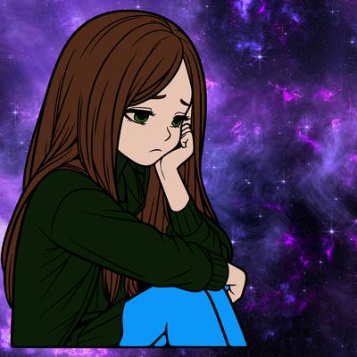 a realistic girl with depression