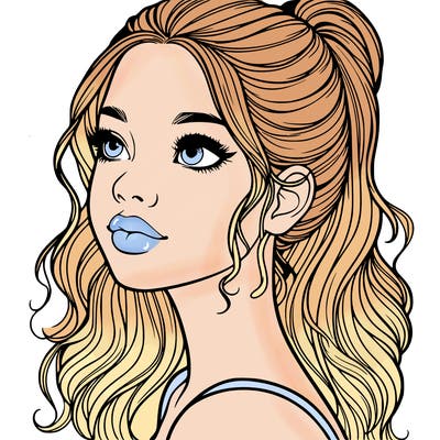 beautiful realistic girl