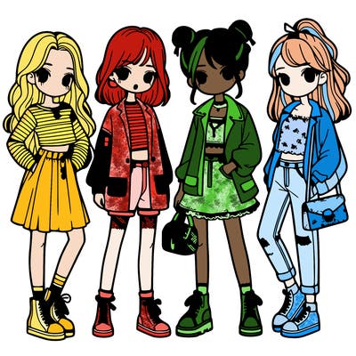 girls with fashion