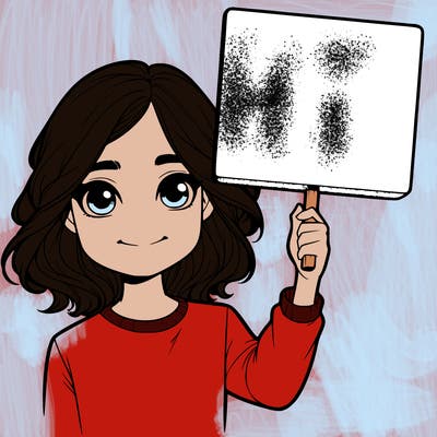 realistic girl holding up a sign