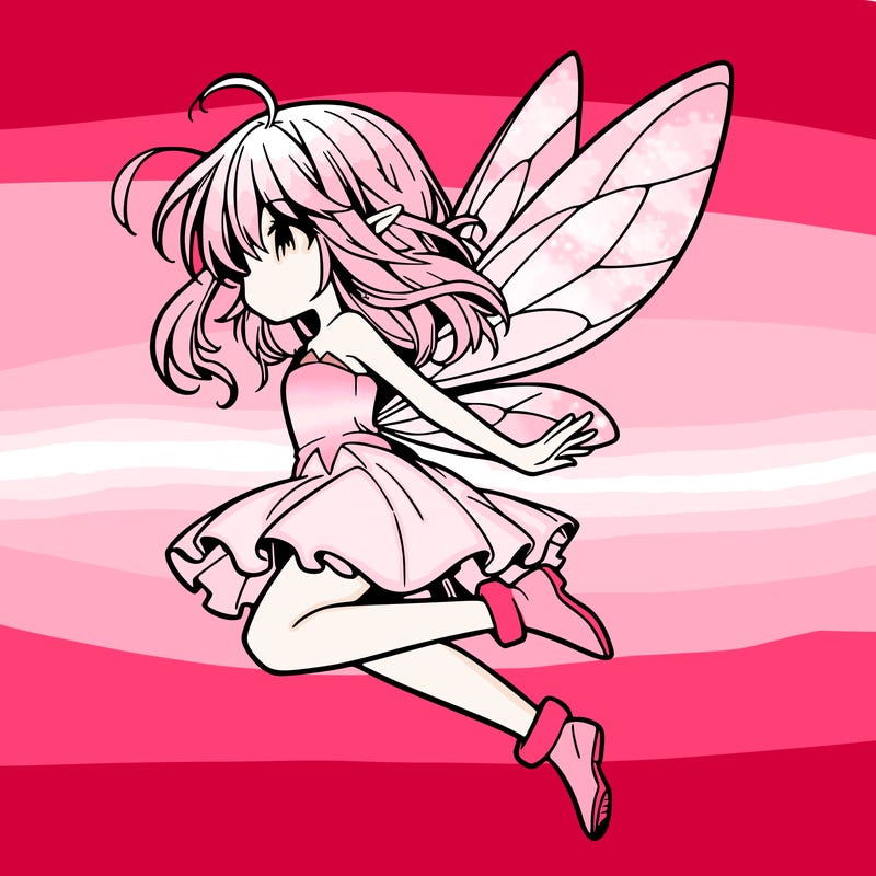 manga fairy flying