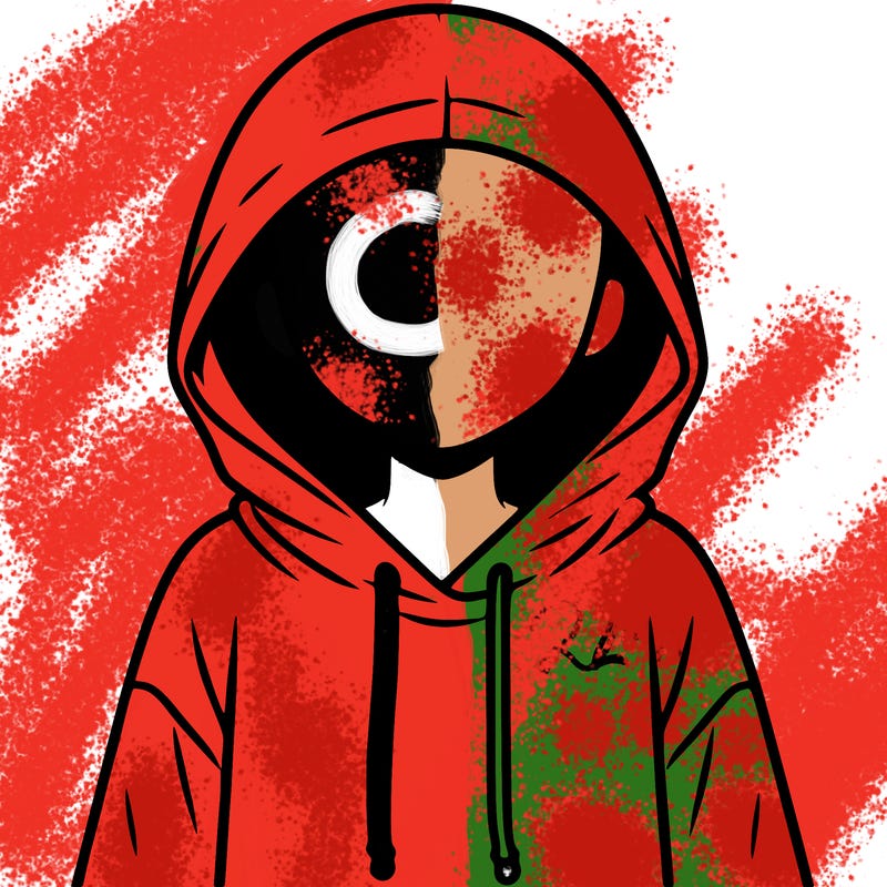 faceless girl in hoodie
