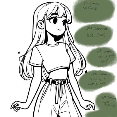 girl in a cute crop top