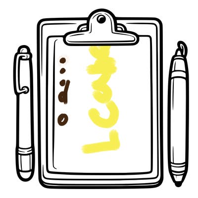 blank clip board with pen