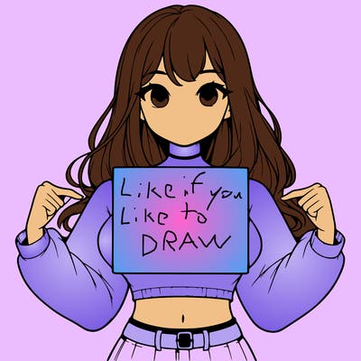 girl holding a blank sign in a long sleeve crop top