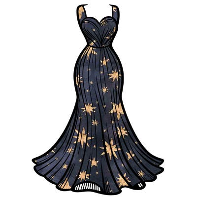 attractive long fashion dress