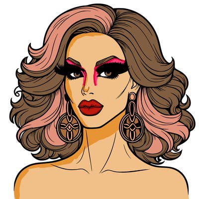 realistic drag queen