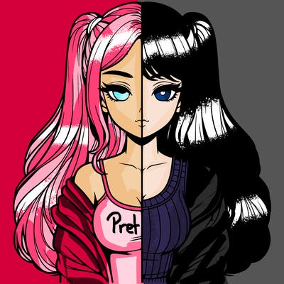 realistic girl split