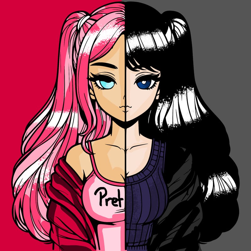 realistic girl split