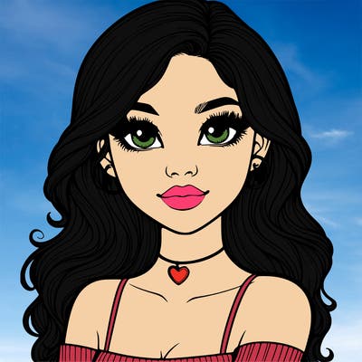 realistic pretty girl