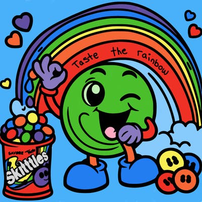 skittles taste the rainbow