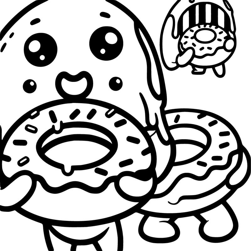 doughnut eating a doughnut