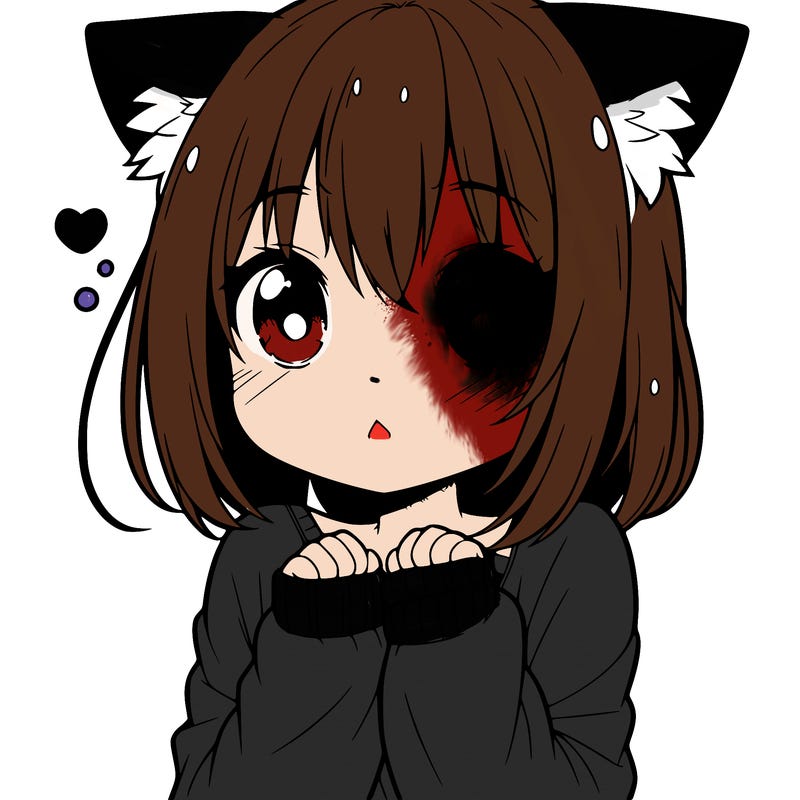 shy anime catgirl