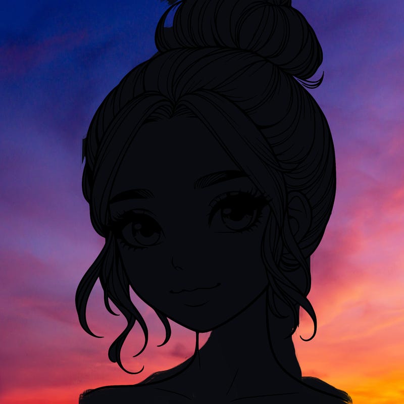 realistic pretty girl with hair in bun