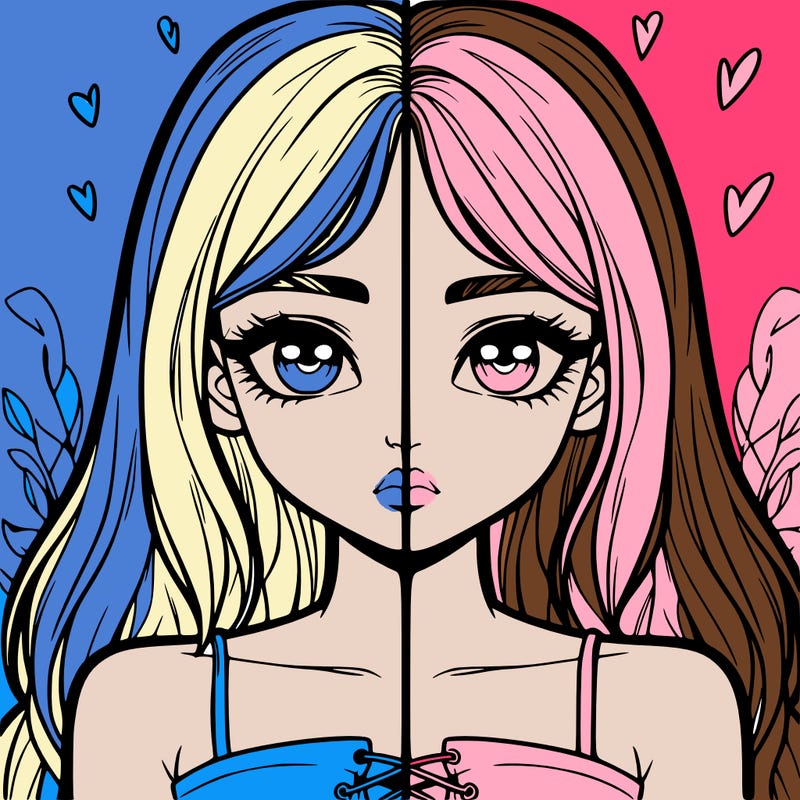 realistic girl split