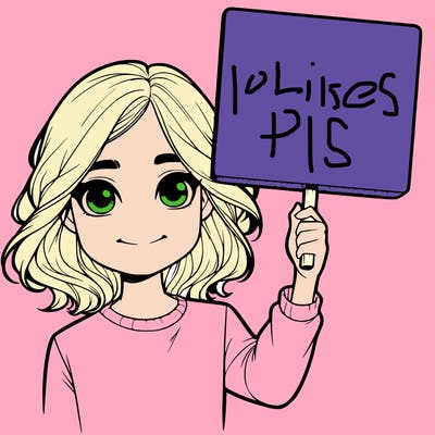 realistic girl holding up a sign