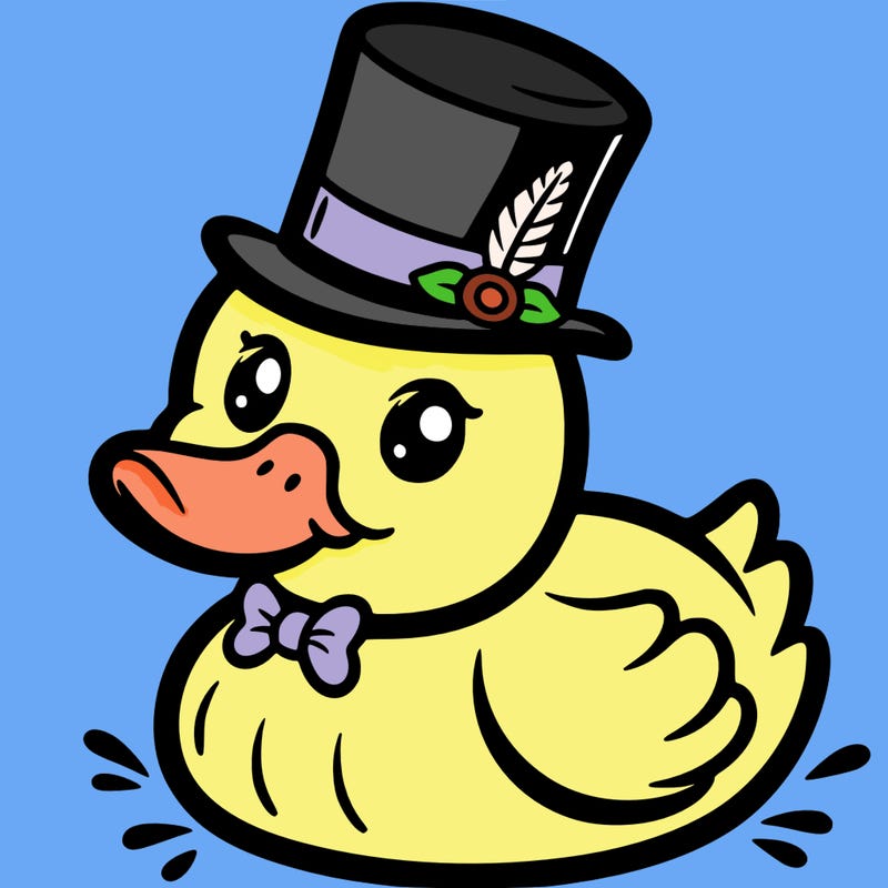 duck with top hat