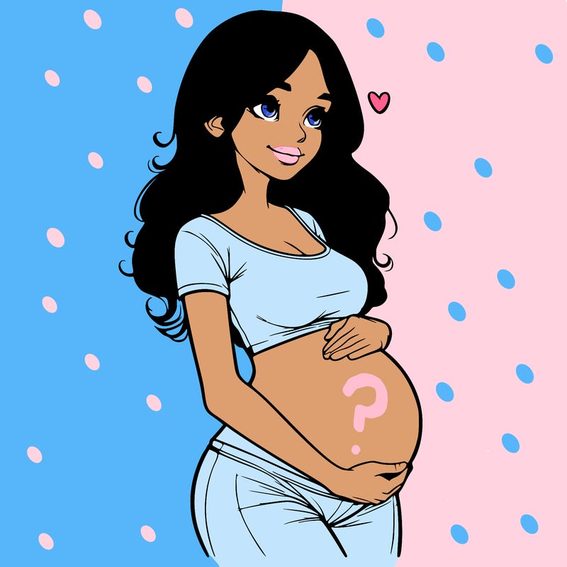 realistic pregnant girl