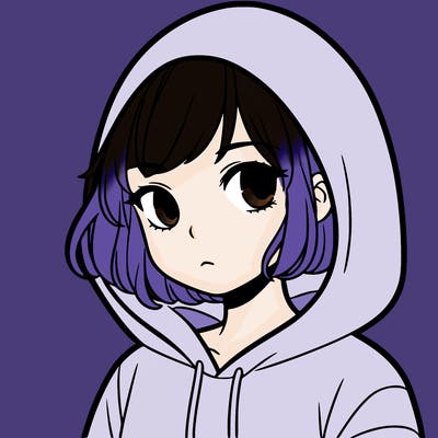 girl with short hair in hoodie