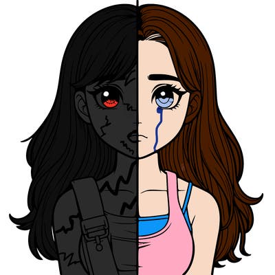 realistic girl split