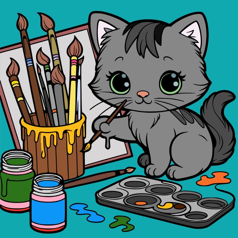 painting kittens