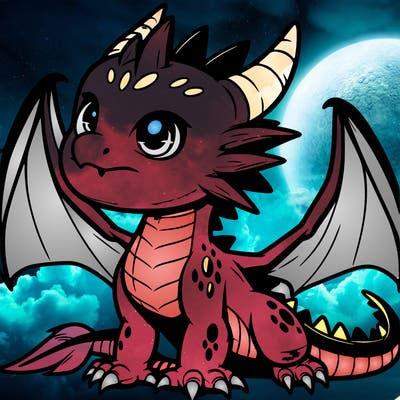 fierce baby night dragon