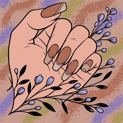 nails with french tip