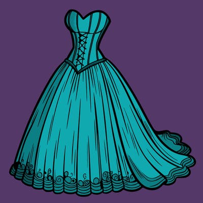 wedding dress-corset and a long and flowy skirt