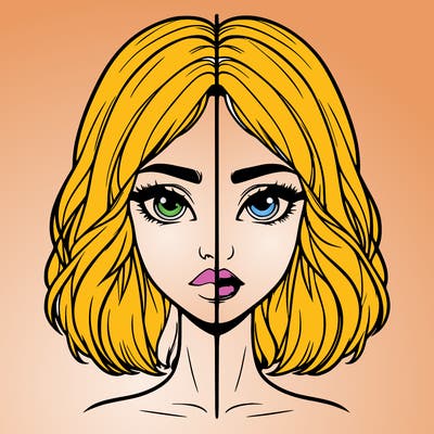 realistic girl split