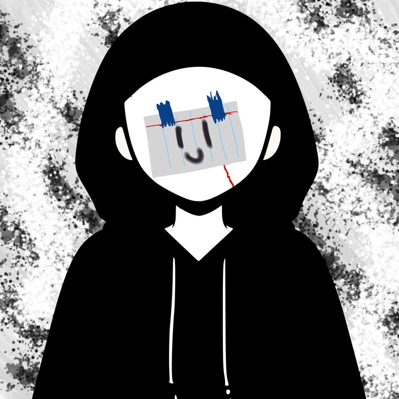 faceless girl in hoodie