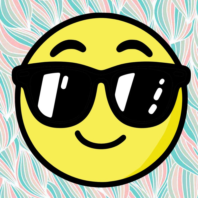 emoji with sunglasses