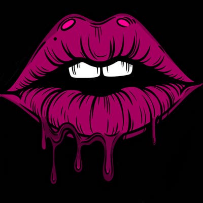 lips that look realistic and drip