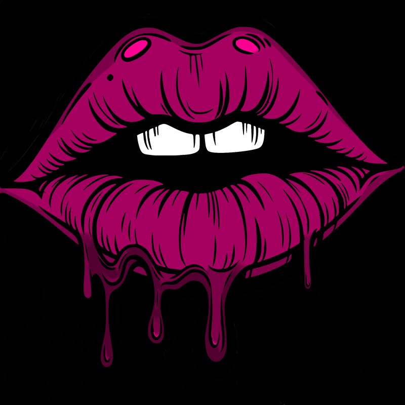 lips that look realistic and drip