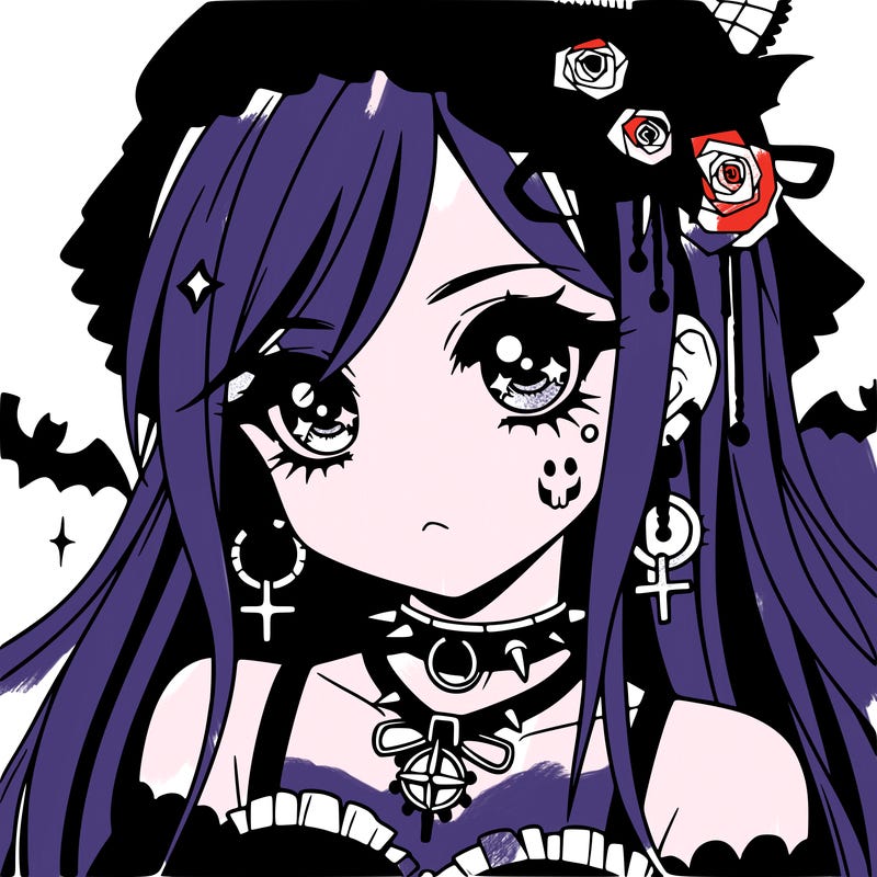 anime - goth girl