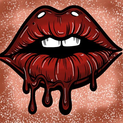 lips that look realistic and drip