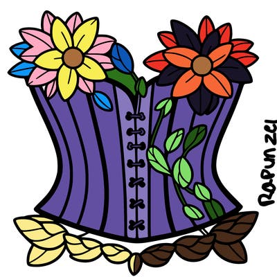 flower corset