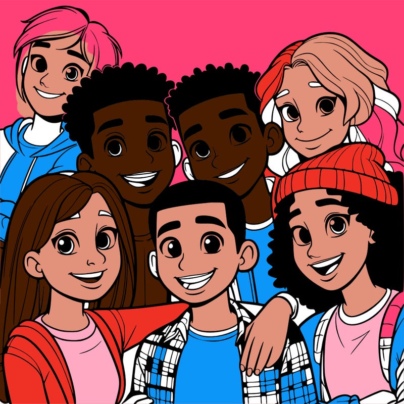 a mixed friend group