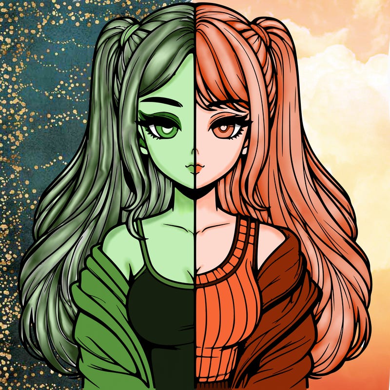 realistic girl split