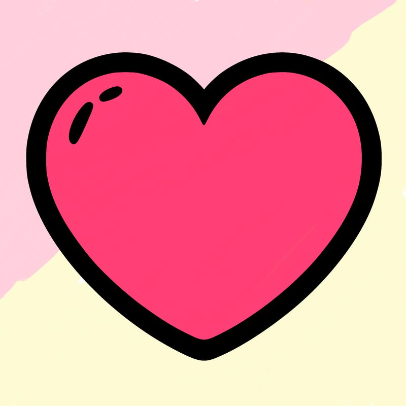 a blank heart