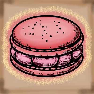 realistic macaroon