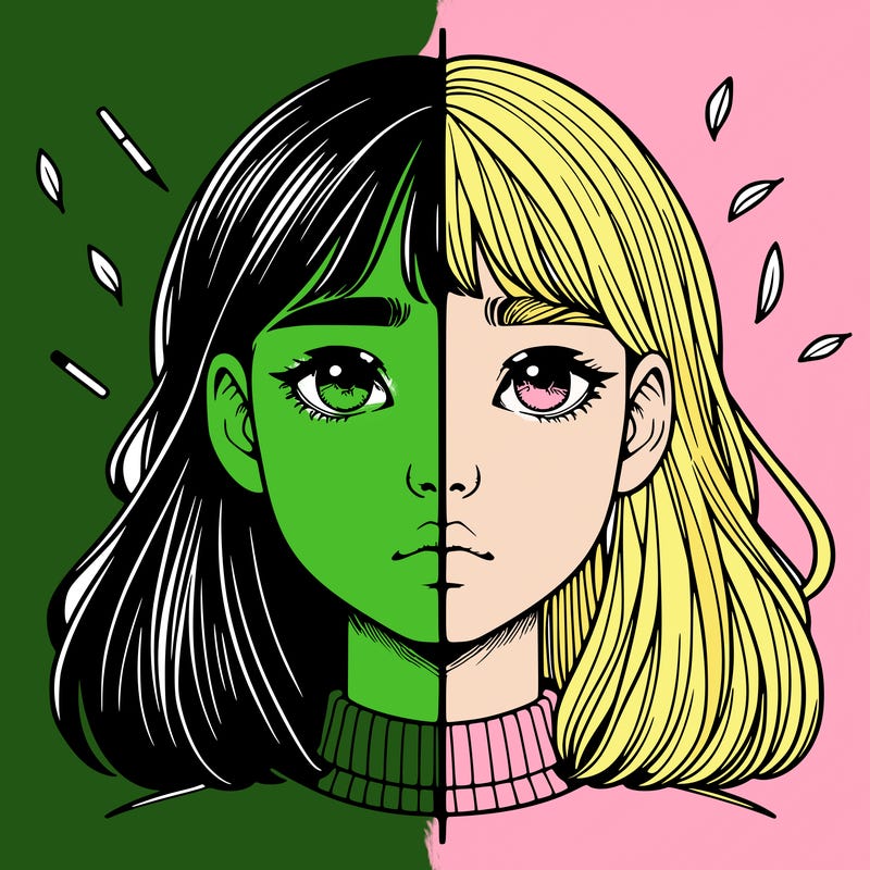 realistic girl split