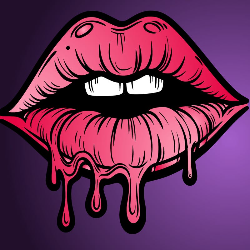 lips that look realistic and drip