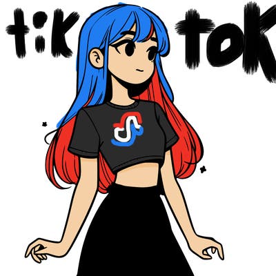 girl in a cute crop top