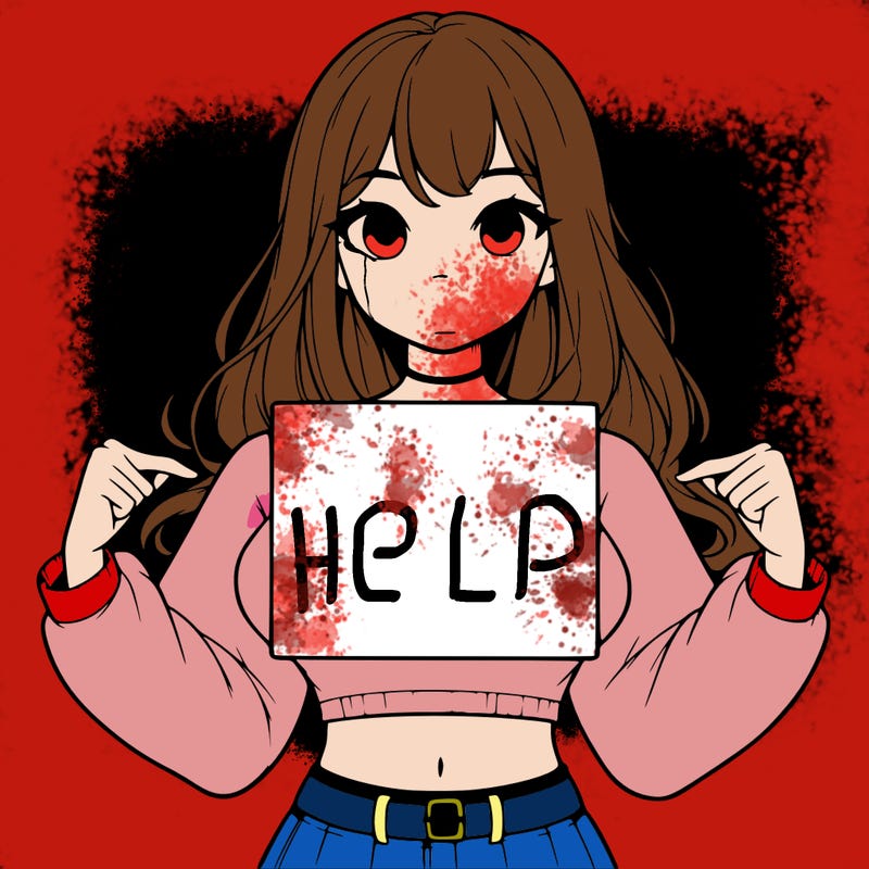 girl holding a blank sign in a long sleeve crop top