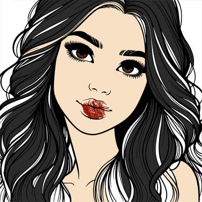 beautiful realistic girl