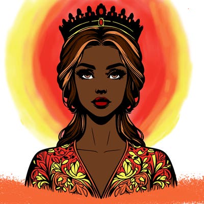 realistic beautiful queen