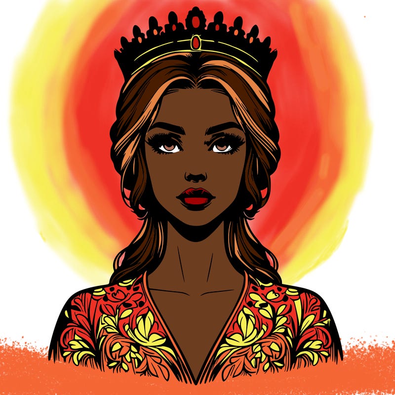 realistic beautiful queen