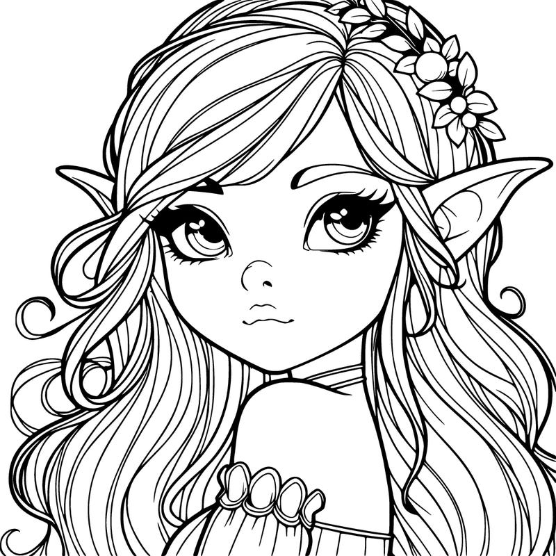realistic girl elf